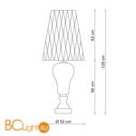 Настольная лампа Patrizia Garganti Ginger & Fred PG527 - Схема